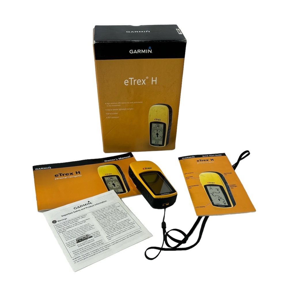 Garmin eTrex H Outdoor Handheld GPS Receiver Navigator Tested & Working